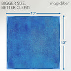 MagicFiber Microfiber Cleaning Cloth - 12 Pack, Large 13" x13” Highly Absorbent Streak-Free Micro Fiber Cleaning Rags Towels for House, Car, Windows, Housekeeping, Household Dusting, Kitchen