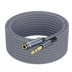 1/4 inch Extension Cable 1.5ft, 1/4" inch Male to Female Stereo Headphone Guitar Extension Cable