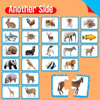 48 Animal Matching Puzzles with Error-Correction, Self-Correcting Puzzle Match Game Educational Learning Activities for Toddlers, Kindergarten, Animal-Themed Learning Games Toys for 3 Years Old