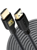 PowerBear 4K HDMI Cable 40 ft | High Speed, Braided Nylon & Gold Connectors, 4K @ 60Hz, Ultra HD, 2K, 1080P, ARC & CL3 Rated | for Laptop, Monitor, PS5, PS4, Xbox One, Fire TV, Apple TV & More
