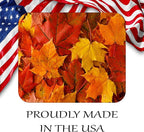 Fall Season Mouse Pad Mat Mousepad for Desk Computer Laptop PC Gaming Home or Office Gift (Leaves MP83)