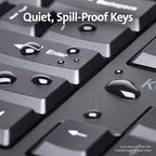 Kensington Pro Fit Ergonomic Wired Keyboard- Black (K75400US)