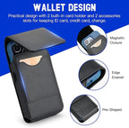 Mopaclle XL Cell Phone Holster with Belt Clip and Loop, Rugged Phone Belt Holder Compatible with Galaxy S25 Ultra, S24 Ultra, Note 20 Ultra, Moto G Power – Fits with Case On, for Men Women