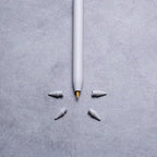ZAGG Replacement Tips for Apple Pencil 1st Gen, 2nd Gen, & USB-C - Pack of 4, Smooth Writing, Perfect Friction, White