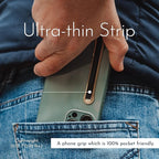 SleekGrip Premium, Swappable Phone Stand & Grip- Ultra Thin Convertible Grip Holder Fits Most iPhone and Android Cases, Phone Strap Compatible with Wireless Chargers and Car Mounts
