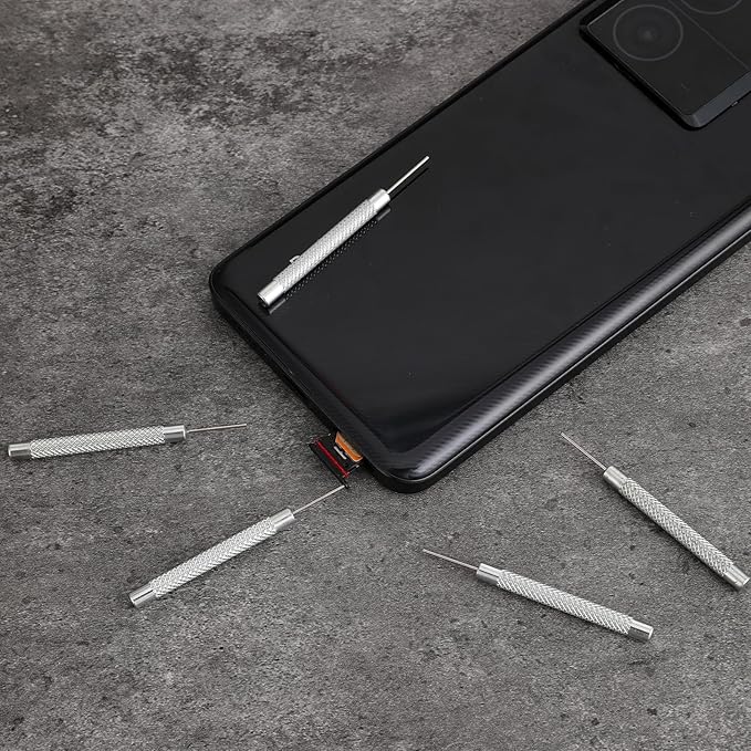 SIM Card Removal Pin, 15 Pcs SIM Card Tray Removal Tool Watch Chain Link Remover Pin Tools Smartphone Ejector Pins Needle Remover for All Models Cell Phone Ejector Opener