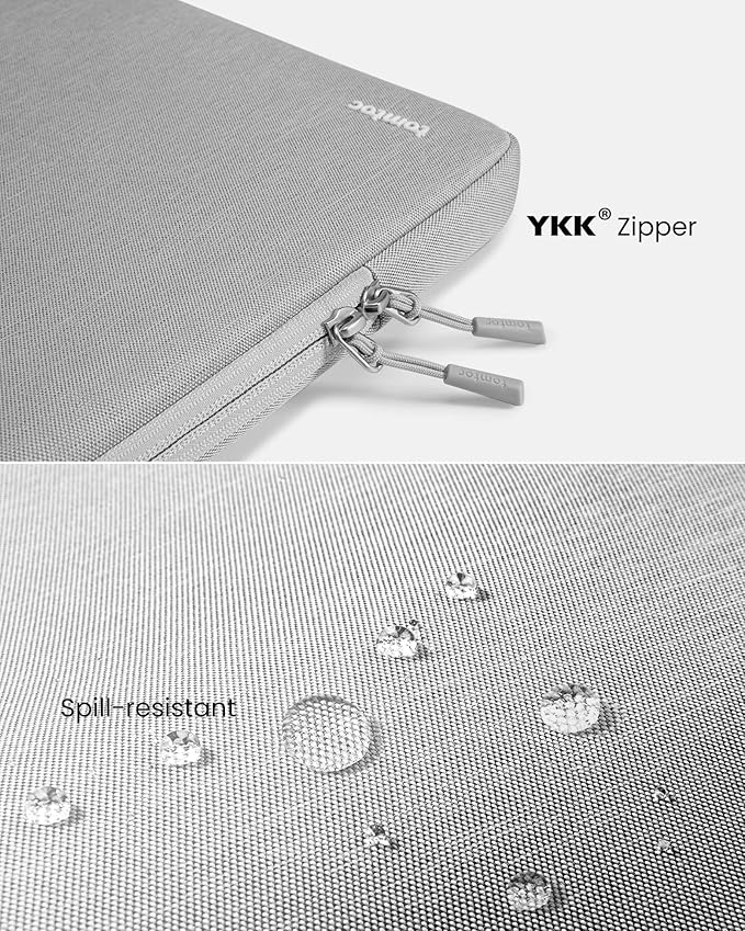 tomtoc 360 Protective Laptop Sleeve Set for 13-inch MacBook Air M4/A3240 2025, M3/A3113, M2/A2681 M1/A2337, 13-inch MacBook Pro M2/A2686 M1/A2338, Water-Resistant Laptop Case with Accessory Pouch