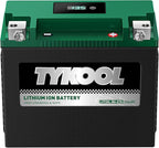 TYKOOL YTX20L-BS-STD Lithium LiFePO4 Motorcycle Battery 12v, 480CCA, 2X Cranking Amps,Digital Readout,Powersports Battery,for ATV,UTV,Jet Ski,PWC,Snowmobile,Quad,Riding Lawn Mowers and tractors