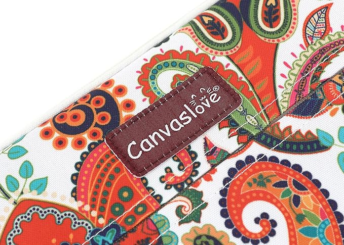 Canvaslove Paisley Laptop Sleeve Case Bag with Pocket for MacBook Pro 14 inch,Surface Laptop 14.4 inch and HP Lenovo Dell ASUS Acer 14 inch Laptop Computer