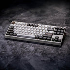 KEEBMONKEY WOBKEY Crush 80 Reboot CNC Aluminum 5-Second Quick-Release Triple-Mode Connectivity Mechanical Keyboard with Superior Acoustics (Pro White)