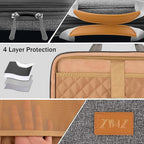 ZINZ Laptop Case Computer Sleeve Briefcase with Multi-pockets for 11.6 12.9 13 13.3 14 15 15.6 16 inch Notebooks