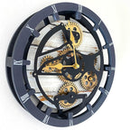 ImprovingLife The Gears Clock Desk Clock 10 inches with Real Moving Gears Convertible into Wall Clock (Desert Beige)