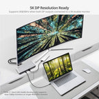 SIIG Thunderbolt 3 or USB C Dual 4K Display Docking Station with 60W PD- Titan Ridge (2X DP 1.2, 1x USB-A/2x USB-C 10Gbps, 2X USB-A 5Gbps, Ethernet) for Windows&Mac M1/M2/M3 Pro/Max (JU-DK0C11-S1)