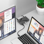 SABRENT Thunderbolt 4 Hub, 60W Charging USB-C Dock for Laptops, 3X TB4 + 1x USB-A, Supports Dual 4K@60Hz or 8K@60Hz Display, Certified TB4 Cable, macOS/Windows Compatible (HB-TBT4)