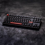 KEEBMONKEY WOBKEY Crush 80 Reboot CNC Aluminum 5-Second Quick-Release Triple-Mode Connectivity Mechanical Keyboard with Superior Acoustics (Pro Black)