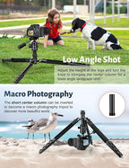 JOILCAN Camera Tripod, 83" Aluminum Tripods & Monopods with Metal Handle, Heavy Duty Tripod for DSLR Camera Lasers Binoculars Telescope Spotting Scope, Payload 35Lb