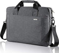 Voova Laptop Bag Case 17 17.3 Inch Computer Sleeve Messenger Bag with Shoulder Strap Expandable Waterproof Large Capacity Business Briefcase for Work Travel Fit 17-18” Laptop, Men Women, Gray