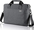 Voova Laptop Bag Case 17 17.3 Inch Computer Sleeve Messenger Bag with Shoulder Strap Expandable Waterproof Large Capacity Business Briefcase for Work Travel Fit 17-18” Laptop, Men Women, Gray