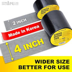 Black Window Screen Repair Tape, 2 in X 15 FT, Screen Repair Kit for Windows or Doors, Strong Adhesive Patch Kit Fiberglass Mesh Tape