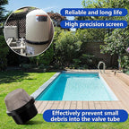 DECOHS 2 Pcs 190106Z Air Bleeder Screen Cap- Stainless Steel Screen Filter Cap Replacement Parts- Air Valve Strainer Cap for Most Pools Filters