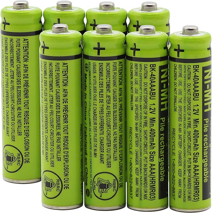 8 BK-40AAABU Battery for Panasonic Cordless Phone