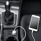 Amazon Basics 12W (5V, 2.4A) Car Charger with Lightning Cable (Straight) for iPhone and Apple Devices, 3 ft - Black