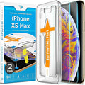 Power Theory Designed for iPhone Xs Max Screen Protector Tempered Glass [9H Hardness], Easy Install Kit, 99% HD Bubble Free Clear, Case Friendly, Anti-Scratch, 2 Pack
