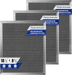 97007696 Charcoal Filter Replacement for Range Hood 41F Grease Filter 6105c 8-3/4" x 10-1/2" Aluminum Mesh Charcoal Carbon Filter Compatible with Most Brand Stove Vents -3 PACKS by Fetechmate