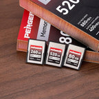 PERGEAR Professional 260GB CFexpress Type A Memory Card, Up to 880MB/s Read Speed & 900MB/s Write Speed for 4K 120P,8K 30P Recording Video/Photo, Compatible for Sony Alpha Sony FX Cameras
