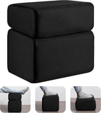 Ganondorf Foot Rest for Under Desk at Work Adjustable Foot Rest Under Desk Ergonomic Foot Stools for Under Office Desk Leg Pillow for Underdesk Footrest with Washable Cover, Mesh Black