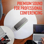 Poly - Sync 40 Smart Speakerphone (Plantronics) - Flexible Work Spaces - Connect to PC/Mac via Combined USB-A/USB-C Cable and Smartphones via Bluetooth - Works with Teams, Zoom & more,Black