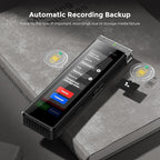 136GB Digital Voice Recorder with Playback, Innioasis R1 Full Touchscreen Voice Recorder with Bluetooth, Voice Activated Sound Audio Recorder Device with Mic (Silver)