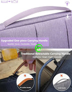 HYZUO 15-16 Inch Laptop Sleeve Bag for MacBook Pro 16 M4/M3/M2/M1 2025-2019, 15" Surface Book, Portable NoteBook Case for 15" 15.6" HP Dell Lenovo ThinkBook Asus Acer Samsung HUAWEI, Lilac Purple