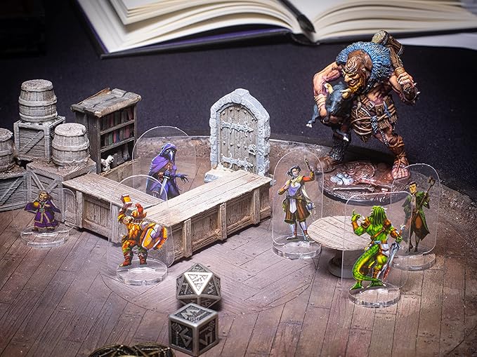Arcknight Dungeons and Dragons Starter Set - 167 Flat Plastic DND Miniatures Ready-to-Use, Full Color, Double-Sided Art - Perfect D&D Gifts for DND 5e, Pathfinder, Heroquest & RPG's (DM Starter Set)