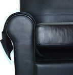 Wanty Velvet Sofa Couch Chair Armrest Soft Caddy Organizer Holder for Remote Control, Cell Phone, Book, Pencil (Black)