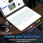 iPad Pro 13 Inch Case 2024 with Keyboard, Magnetic Detachable Keyboard Case for iPad Pro 13 Inch (M4, 2024) with 7 Colors Backlight, Multi-Touch Trackpad, Portrait/Landscape Mode (White)