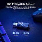 ASUS ROG Keris II Ace Wireless Gaming Mouse – Right-Handed Ergonomic, 54g, Tri-Mode Connectivity, 42K DPI, up to 107Hr Battery, PC/Mac Support - Black