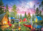 MasterPieces 1000 Piece Wildlife Jigsaw Puzzle for Adults - Mossy Oak River Camp Twilight - Camping Scene 19.25"x26.75"