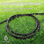 LUCKY TL Indoor Outdoor Extension Cord, 16/3 Gauge Black Long Extension Cord 25ft, Waterproof Flexible Case, Made of Pure Copper, 13A 1625W 16AWG SJTW, 3 Prong Heavy Duty Wire, ETL
