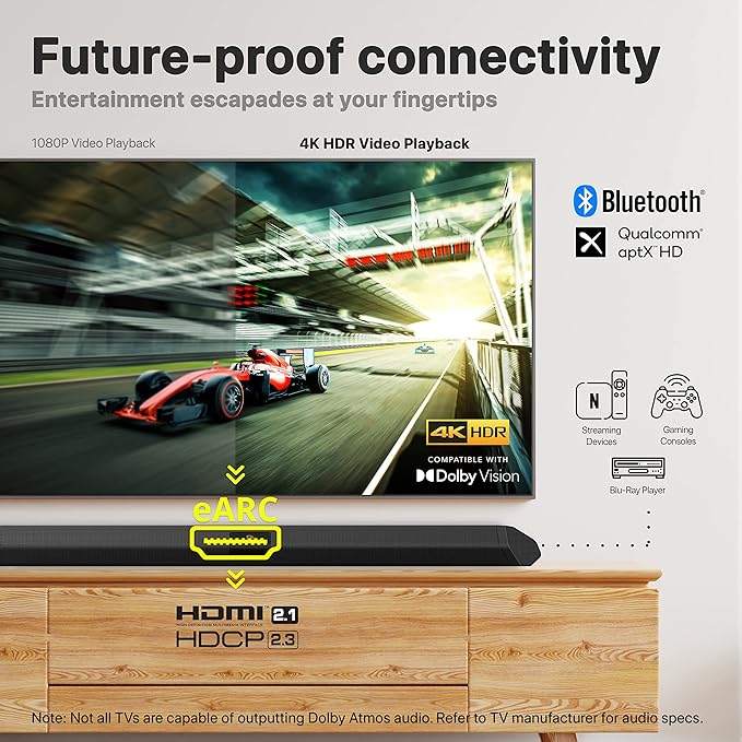 Nakamichi Shockwafe Ultra 9.2.4 Channel Dolby Atmos/DTS:X Soundbar with Dual 10" Subwoofers (Wireless), 4 Rear Surround Effects Speakers, eARC and SSE Max Technology (Flagship)