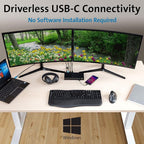 Kensington SD4820P USB-C Docking Station for Dell, HP, Lenovo, Surface, PixelBook, Pixel Slate- Dual 4K Video, 60W PD (K38042US)