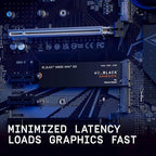 WD_BLACK 1TB SN850X NVMe Internal Gaming SSD Solid State Drive - Gen4 PCIe, M.2 2280, Up to 7,300 MB/s - WDS100T2X0E