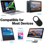 imluckies Laptop Camera Cover Slide, 0.023 inch Ultra-Thin Design, Invisible Design, Camera Cover, Physical Anti-Peeping, for Laptop Computer, MacBook Pro/Air iMac iPad Tablet [2 Pack Black]