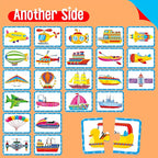 48 Vehicle Matching Puzzles, Self-Correcting Puzzle Match Game Educational Learning Activities for Toddlers, Preschool, Transportation-Themed Learning Games Toys for 3 Years Old