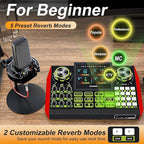 Podcast Equipment Bundle - All-in-One Audio Mixer Production Studio with 3.5mm Microphone for Live Streaming, Podcast Recording, PC, Smartphone & DJ (Model: G9-PKPRO DJ Mixer