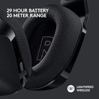 Logitech G733 Lightspeed Wireless Gaming Headset, Suspension Headband, Lightsync RGB, Blue VO!CE Mic, PRO-G Audio – Black, Gaming Headset Wireless, PC, PS5, PS4, Switch Compatible