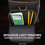 ENHANCE Tabletop DnD Bag - RPG Adventurer's Dungeons and Dragons Accessories Bag with Miniatures Storage, Mat Holder, DnD Dice & Token Pockets, Fits 4-8 Books, DM's Guide, Player's Handbook (Black)