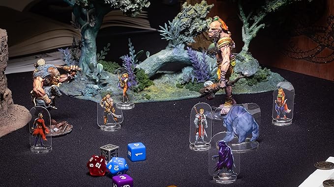 Arcknight Flat Plastic Miniatures: Cyberpunks; 56 Unique Sci-Fi-Themed Minis for Starfinder; Affordable, Skinny Figurines for SF, Shadowrun, and Other Tabletop RPG Games