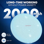 Bluetooth Conference Speakerphone M4 with AI Noise Reduction, AI Summaries, AI Transcription with 60-Language Support, 13FT 360° Voice Pickup,10-Hour Battery Life for Zoom and Teams, Blue