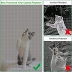 QWR Pet Proof Window Screen Replacement Kit, 48"x118" Durable High Hardness Screen Mesh Replacement Window Screens Repair Kit for Sliding Screen Door,Patio and Windows.(Folded Package)